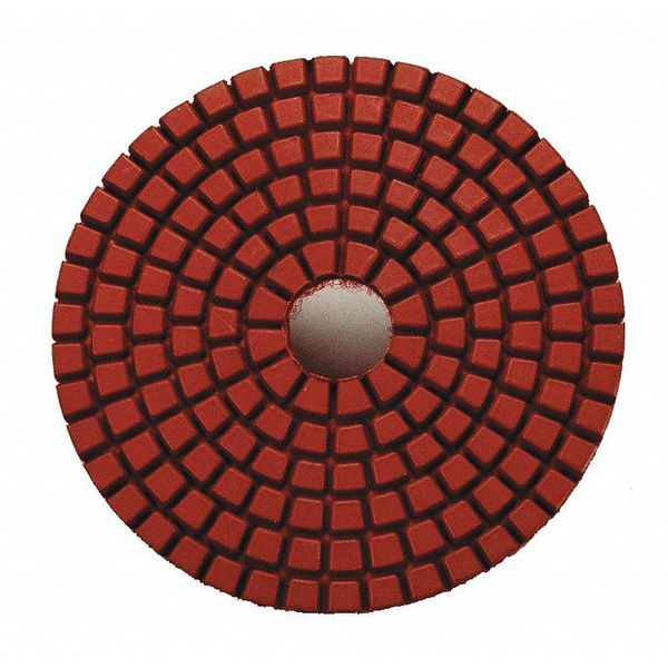 Onfloor Dry Concrete Polishing Pad, 3 In, Red, PK9 223697