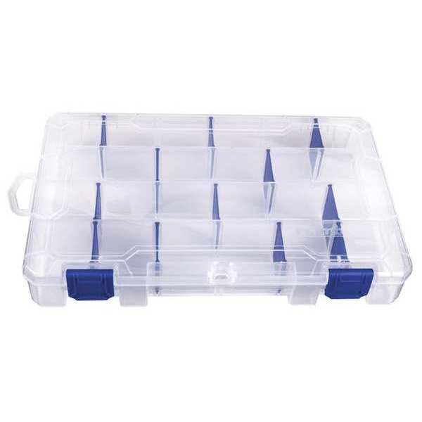 thumbnail image 2 of Flambeau 4007 Adjustable Compartment Box, 4 To 24 Compartments, 10-7/8 X 7-1/4 X 1-3/4 Inch Clear Plastic 2 of 2