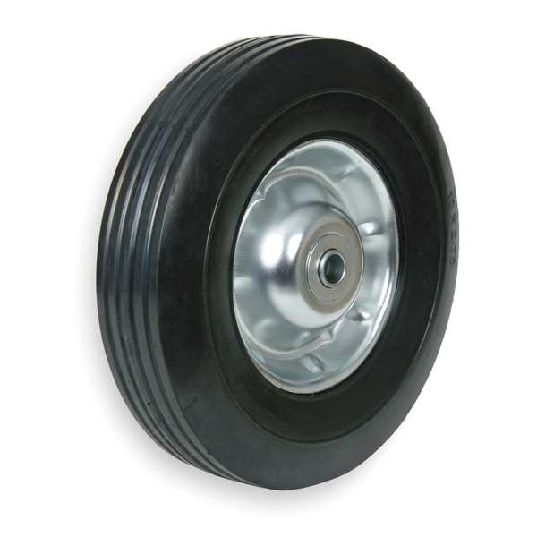 Zoro Select Semi-Pneumatic Wheel, 10 in., 300 lb. 1NWZ1