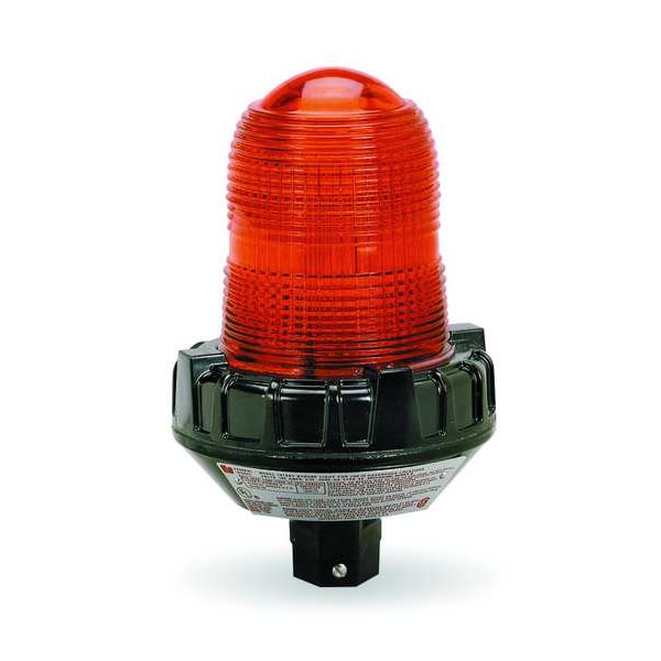 Federal Signal Hazardous Warning Light, Strobe, Amber 151XST120A Zoro
