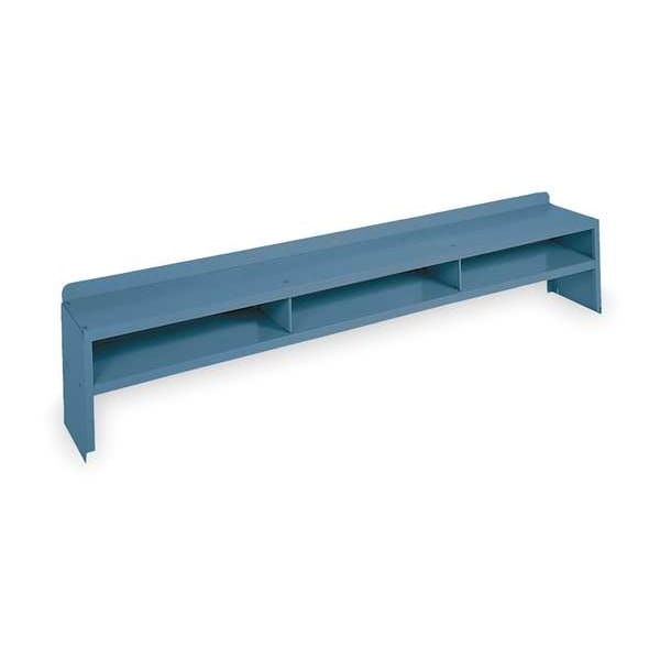 Edsal Dual Shelf Riser, 60 W x 10 D x 12 H, Blue PR3505B Zoro