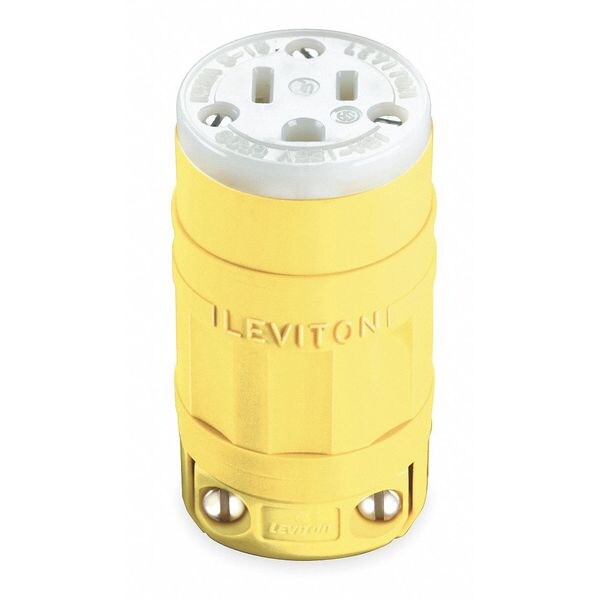 Leviton 15 Amp, 125 Volt, Nema 5-15R, 2P, 3W, Straight Connector 1547