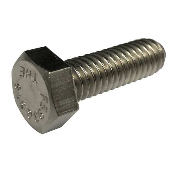 Zoro Select #6-32 x 1/4 in Hex Hex Machine Screw, Plain 18-8 Stainless Steel, 100 PK 1PRW2