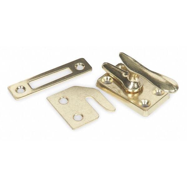 Zoro Select Casement Fastener Lock, Brass 1RBL7 Zoro