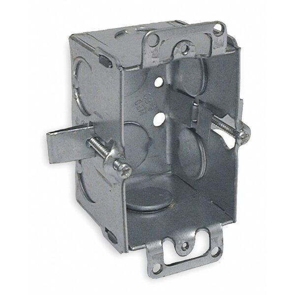 Raco 512 1-Gang Steel Switch Box - 12.5 Cu In - UL Listed - Electrical Box With KO Clamps