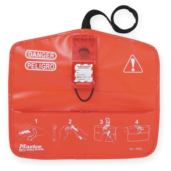 Master Lock Ball Valve Lockout, Fits Sz 3/8 to 4 In 468L Zoro