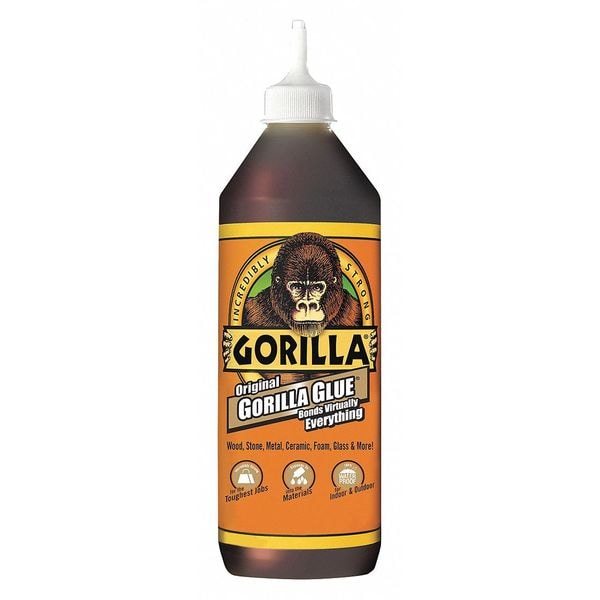 Gorilla Glue All Purpose Glue, Tan, 24 hr Full Cure, 36 oz, Bottle 5003601