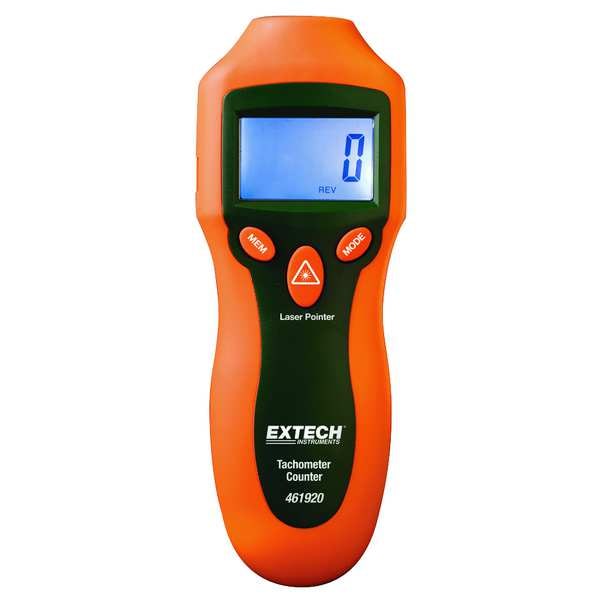 Extech Laser Tachometer, 2 to 99,999 rpm 461920