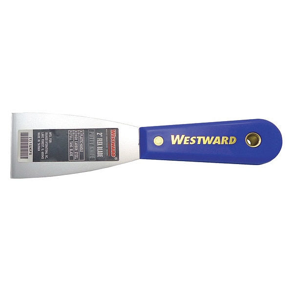Westward Putty Knife, Flexible, 2", Carbon Steel 1UKF5