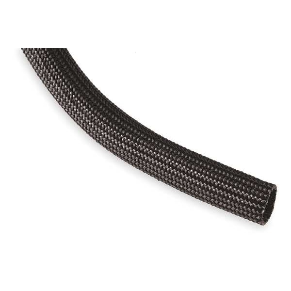 Techflex Sleeving, 1.500 In., 10 ft., Black, Wall Thickness: 0.057 in FGN1.50BK10