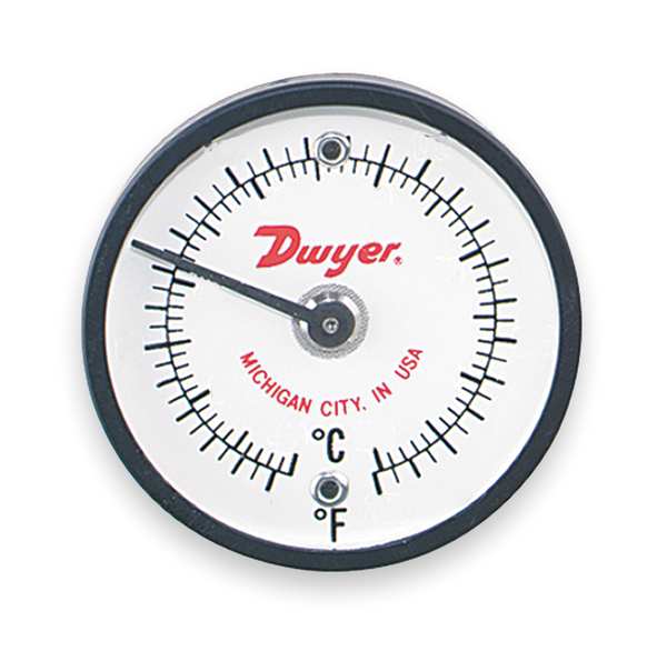 Dwyer Instruments Bimetal Thermom, 2 In Dial, 50 to 750F ST750