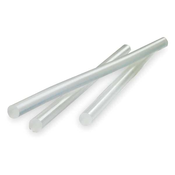 3M Hot Melt Adhesive, Clear, 1/2 in Diameter, 12 in Length, 50 sec Begins to Harden 143 PK 3792