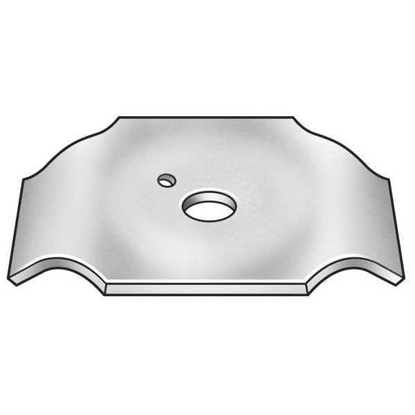 Zoro Select Grating Clip, For Screw Size 1/4 in, Carbon