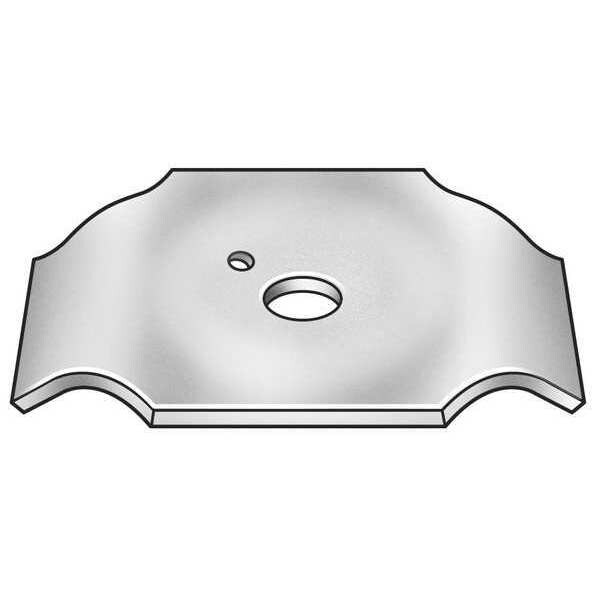Zoro Select F10GSC Grating Clip – For 1/4 Inch Screw Size, Carbon Steel, Galvanized