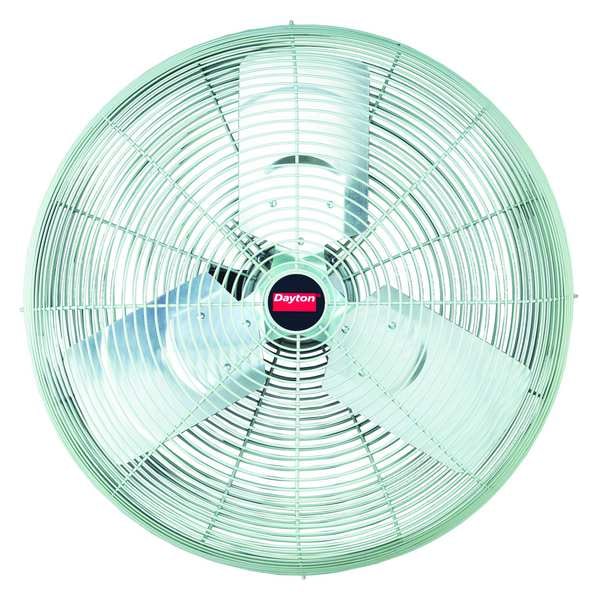 Dayton Standard-Duty Industrial Fan 24" Non-Oscillating, 115VAC, 3850/6200 CFM 1VCE8