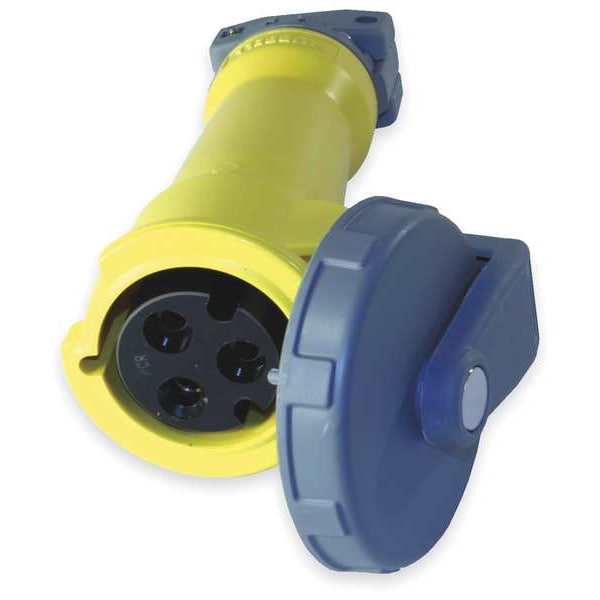 Hubbell HBL330C4W IEC Pin and Sleeve Connector,30A,125V