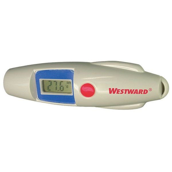 Westward Infrared Thermometer, LCD, -28 Degrees  to 230 Degrees F, Single Dot Laser Sighting 1VER1
