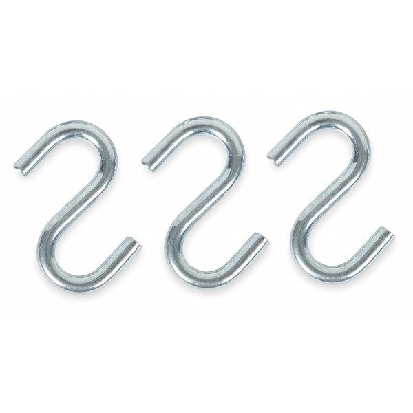 Zoro Select S Hook, 1/4 in. Opening, 3/4 in., PK20 1WBP1