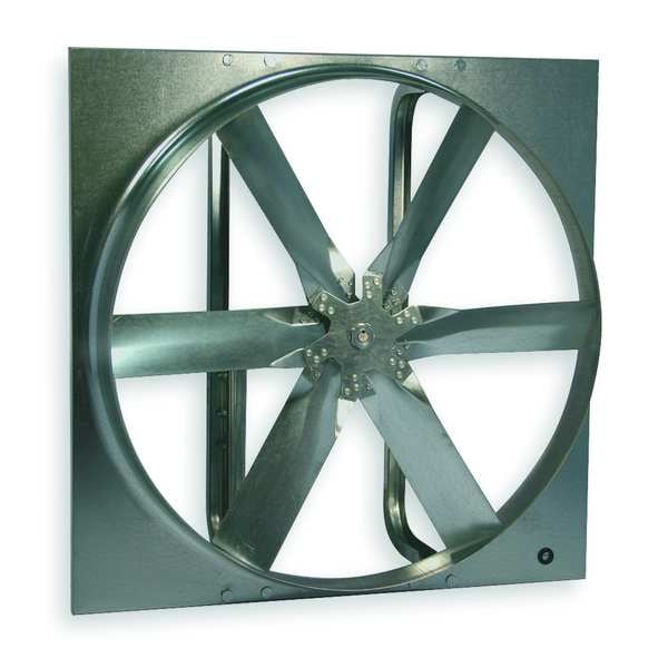 Dayton Standard Duty Exhaust Fan with Motor and Drive Package, 20 in Blade Dia, 115/208-230V AC, 1/4 hp 7AD18