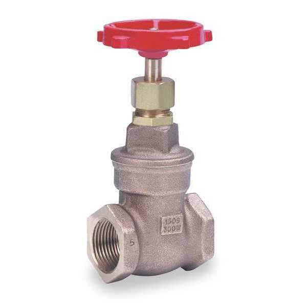 Milwaukee Valve Gate Valve, Class 150, 2 In., Bronze 1140 2