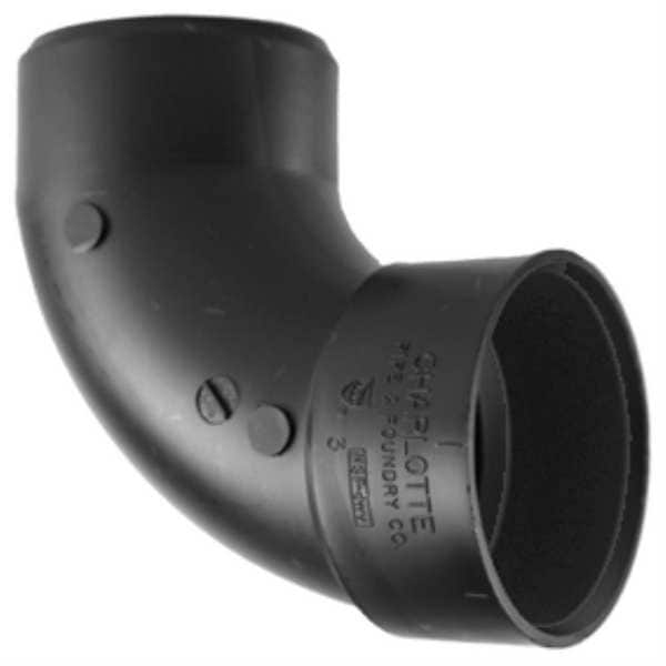 Zoro Select 90 Deg Street Elbow, 4 In Hub x Spigot 1WHZ9