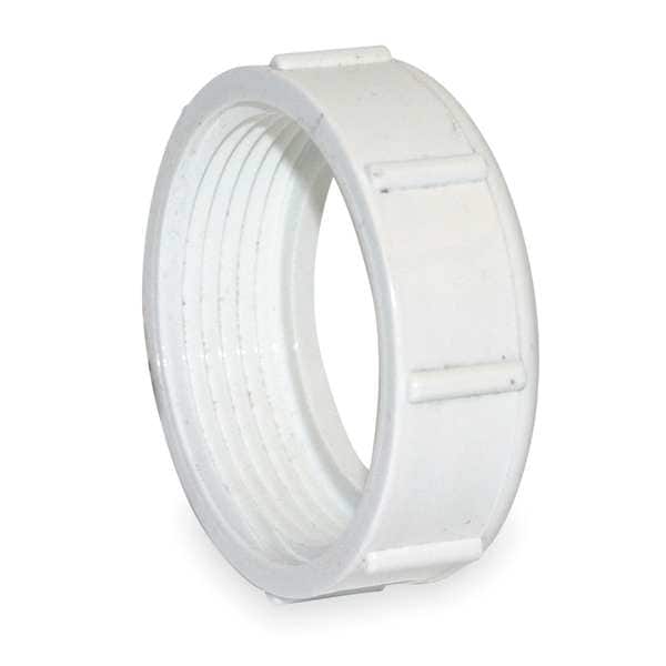 Zoro Select PVC Slip Joint Nut, NPSM, 1-1/2 in Pipe Size 1WJP2