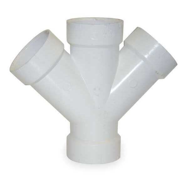 Mueller Industries 05841 43.99 4" Hub PVC DWV Double Wye