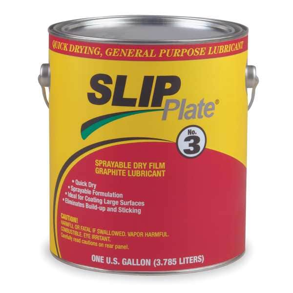 Slip Plate Graphite Dry Film Lubricant, 1 Gal. SLIP34X1G Zoro