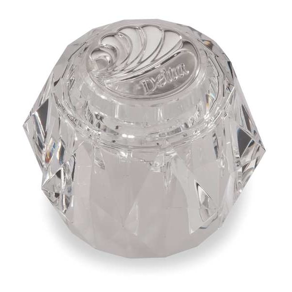 Delta Faucet Handle, Acrylic, Set Screw, Button RP17449 Zoro