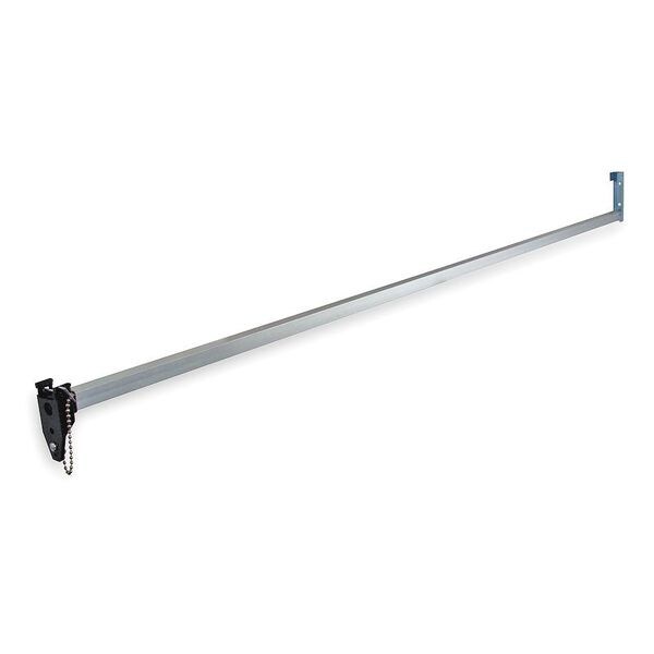 Zoro Select Sliding Door Bar Lock, Satin Aluminum 1XMP9 Zoro