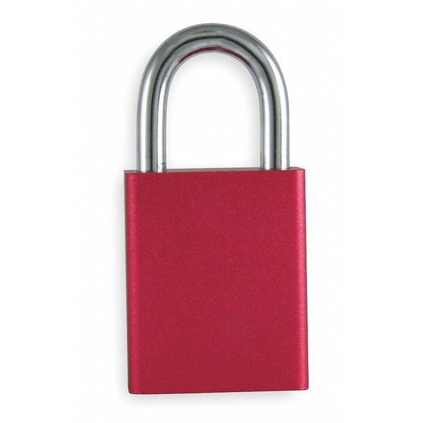 Zoro Select Lockout Padlock, KA, Red, 1-13/16"H 1XRX2