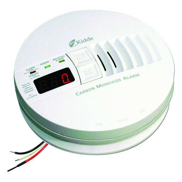 Kidde Carbon Monoxide Alarm, Electrochemical Sensor, 85 dB 10 ft