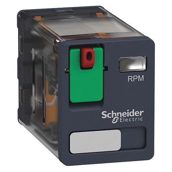 Schneider Electric General Purpose Relay, 24V AC Coil Volts, Square, 8 Pin, DPDT RPM21B7