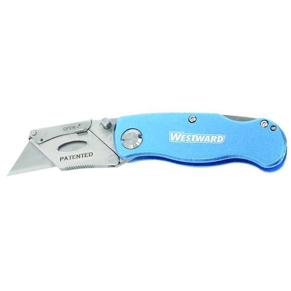 Westward 1YJD6 14.42 Folding Utility Knife, Folding Retractable, Clip