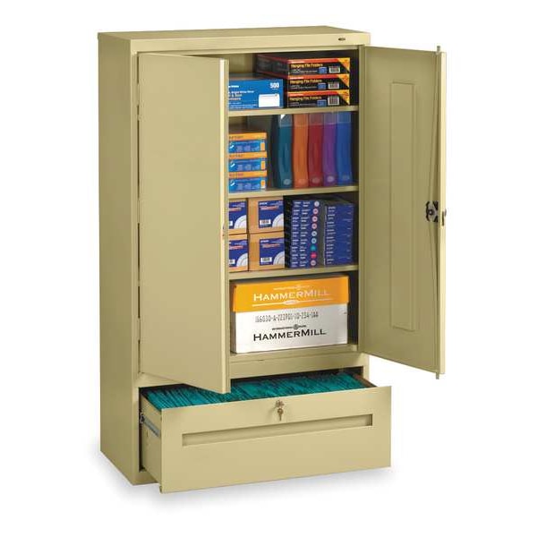 Tennsco 36" W 1 Drawer Lateral File Drawer Cabinet, Sand, Letter/Legal DWR6618SD
