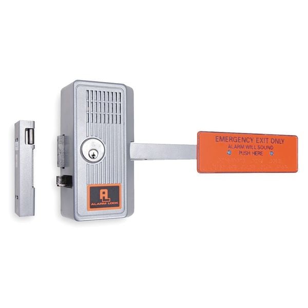 Alarm Lock Emergency Exit Door Alarm, 99dB, Chrome 250XUS28 Zoro