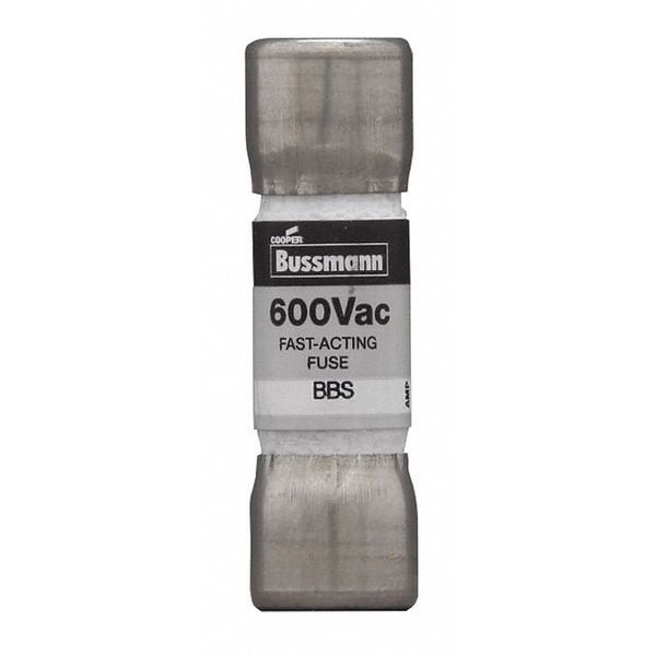 Eaton Bussmann Fuse, Fast Acting, 5A, BBS Series, 600V AC, Not Rated, 1-3/8" L x 13/32" dia BBS-5