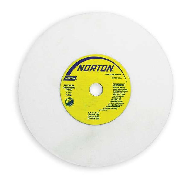 Norton Abrasives Grinding Wheel, T1, 8x1/2x1.25, AO, 46G, PK5 66253043891