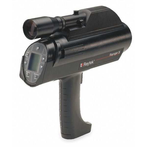 Raytek Infrared Thermometer, Backlit LCD, -20 Degrees  to 2200 Degrees F, Single Dot Laser Sighting RAYR3ILRSCL2U