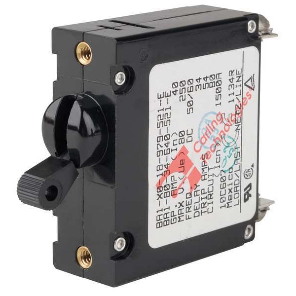 CARLING TECHNOLOGIES 40A, pole Circuit Breaker, B, 277V AC