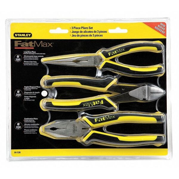 STANLEY 3Pliers Set, BiMaterial, Ergonomic Handle 84538