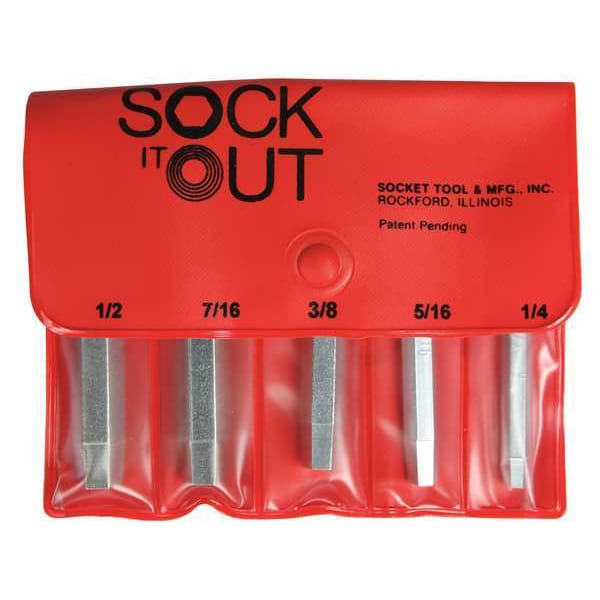 Sock It Out Screw Extractor Set, 5 Pc DEB-2