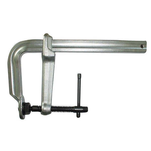 Westward 12" F-Clamp Steel Handle and 7" Throat Depth 10D565