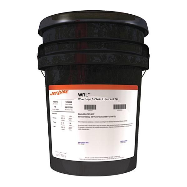 JetLube Chain & Wire Lubricant, 5 gal. 34020 Zoro