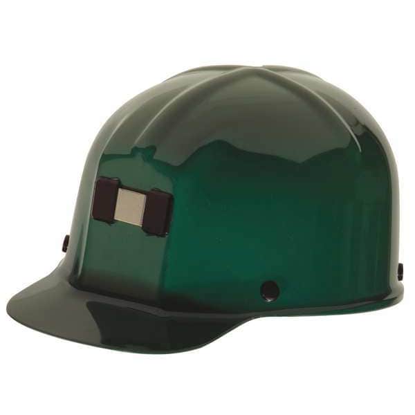 Msa Safety Front Brim Hard Hat, Type 1, Class G, StazOn, Green 91584
