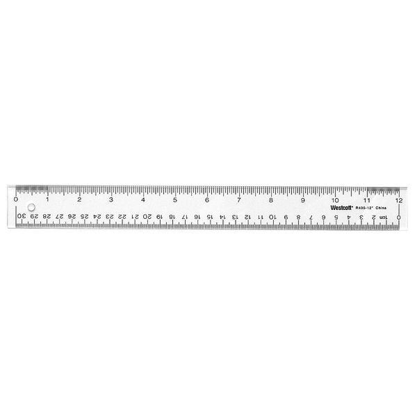 westcott 10562 148 ruler 12 inch clear acrylic zorocom