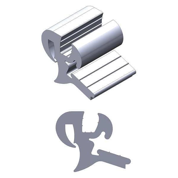 TrimLok Single Piece Window Locking Gasket, Fits Glass 3/16" 1/4