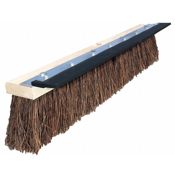 Tough Guy 24" Sweep Face Push Broom, Brown 10H926