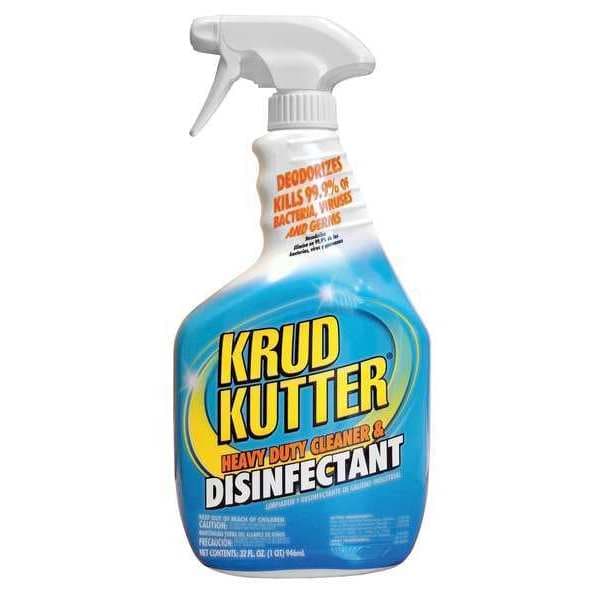 Krud Kutter Cleaner and Disinfectant, 32 oz. Trigger Spray Bottle, Unscented DH326