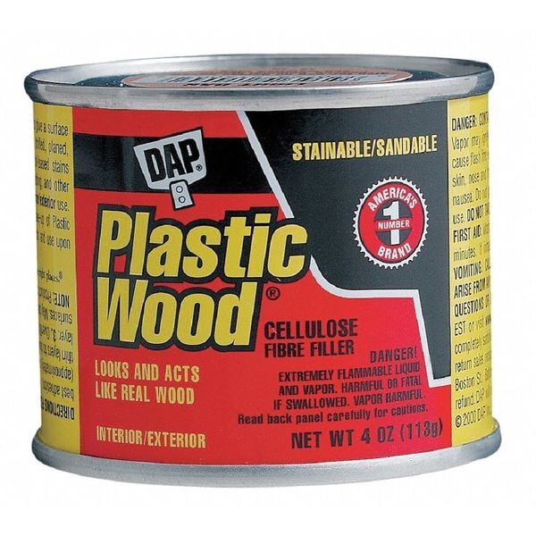Dap Solvent Wood Filler 4 oz Size, Can Pine Plastic Wood 21404